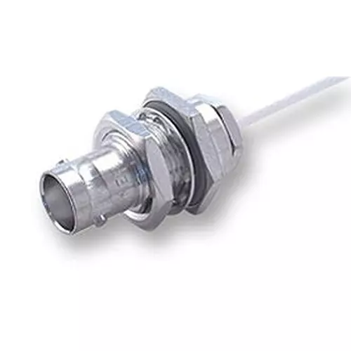 HUBER+SUHNER RF COAXIAL, BNC, JACK, 50 OHM, PANEL, 24"BNC-50-2-1/133"NE