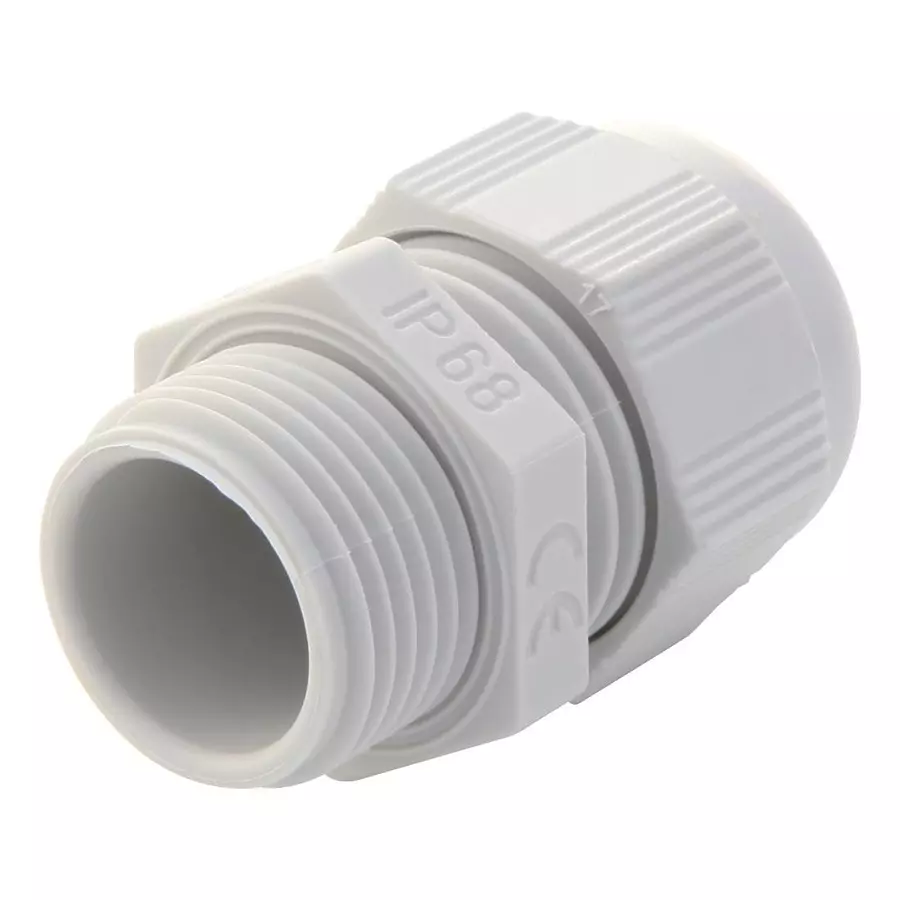 ILME CABLE GLAND, IP68, 5-12.5MM, GREY, ASM20I