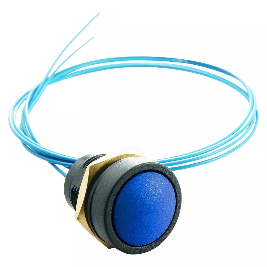 ITW SWITCHES SWITCH, ROUND, BLUE, 49-59116