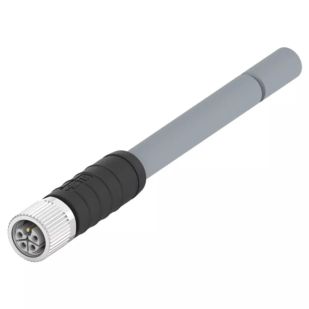 TE CONNECTIVITY Sensor Cord, 5P M12 Rcpt-Free End, 5M, T4151399L25-005