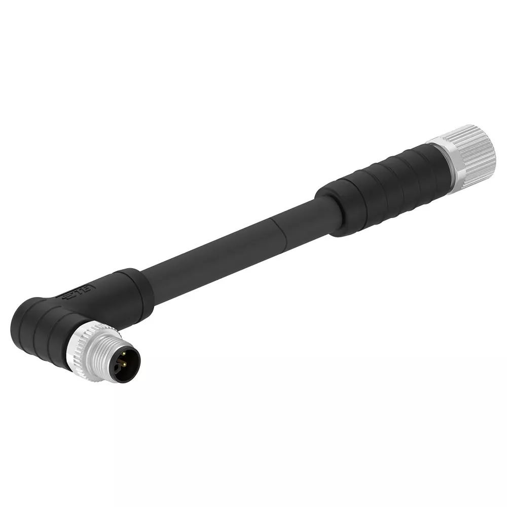TE CONNECTIVITY Sensor Cord, M12 R/A Plug-M12 Rcpt, 1M, T4152A99L14-002