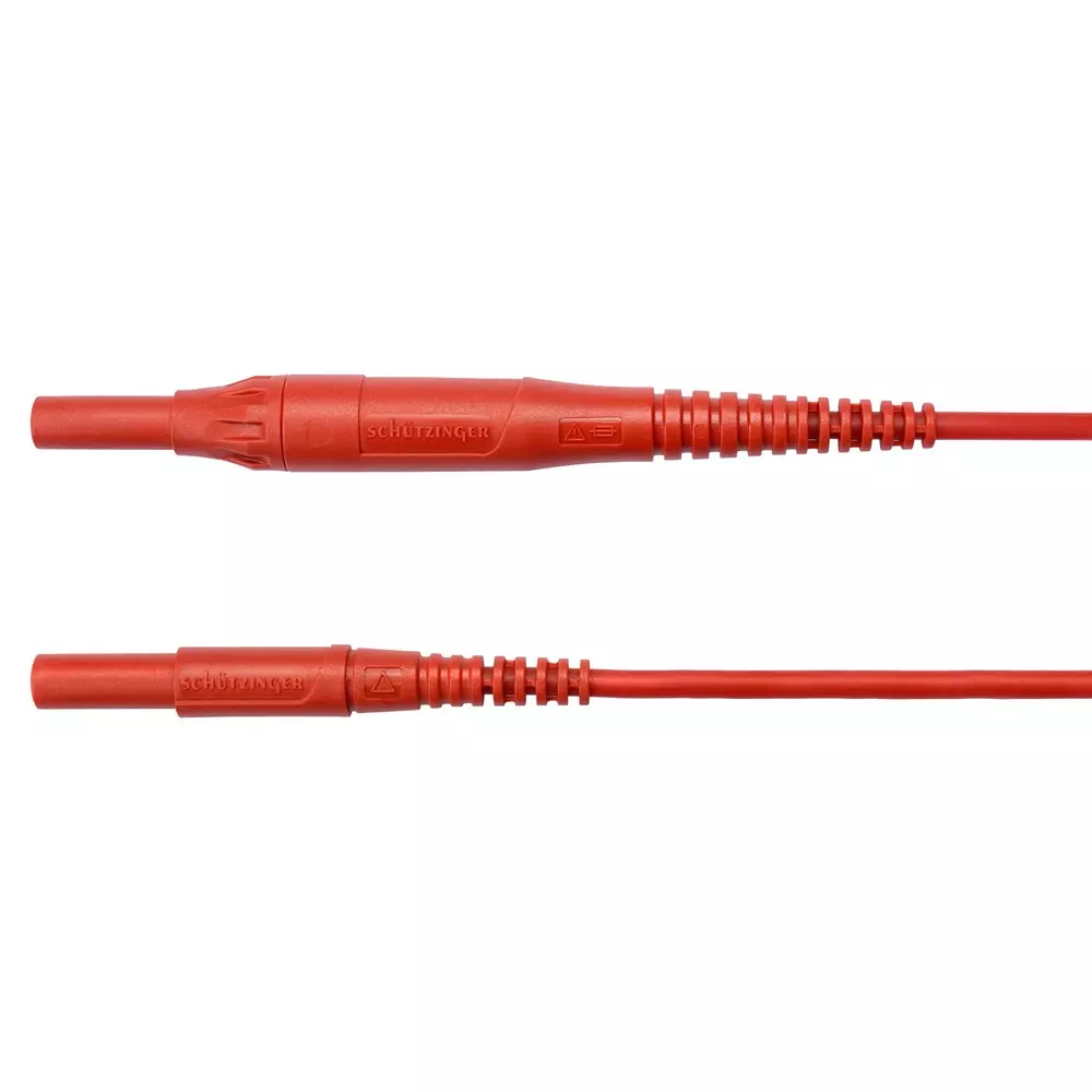 SCHUTZINGER Test Lead, 4mm Banana Plug, 1.5M, MSFK B441 / 1 / 150 / RT