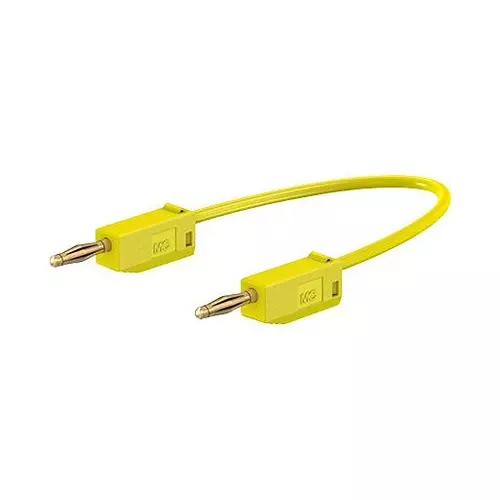 STAUBLI Test Lead, 2mm Banana Plug, 10A, 300mm, 28.0039-030-24