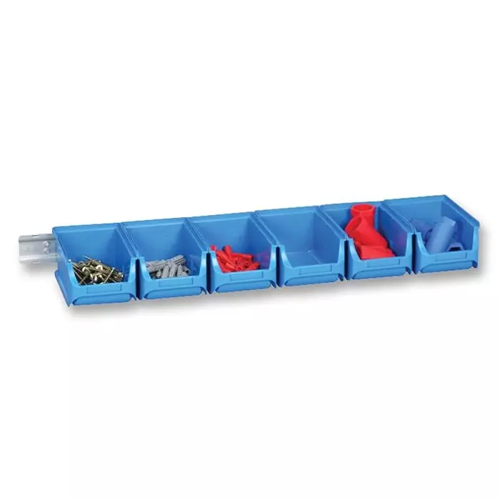 ALLIT Bin Set, With Metal Wall Rail, PROFIPLUS SET 2/7 (Pack of 6 Pcs)