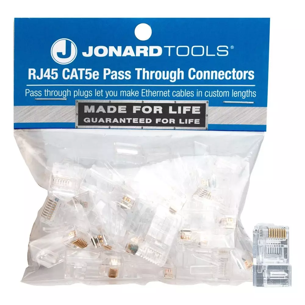 JONARD TOOLS Kit, Modular Conn, Cat5/5E, 25Pcs, RJ45-525
