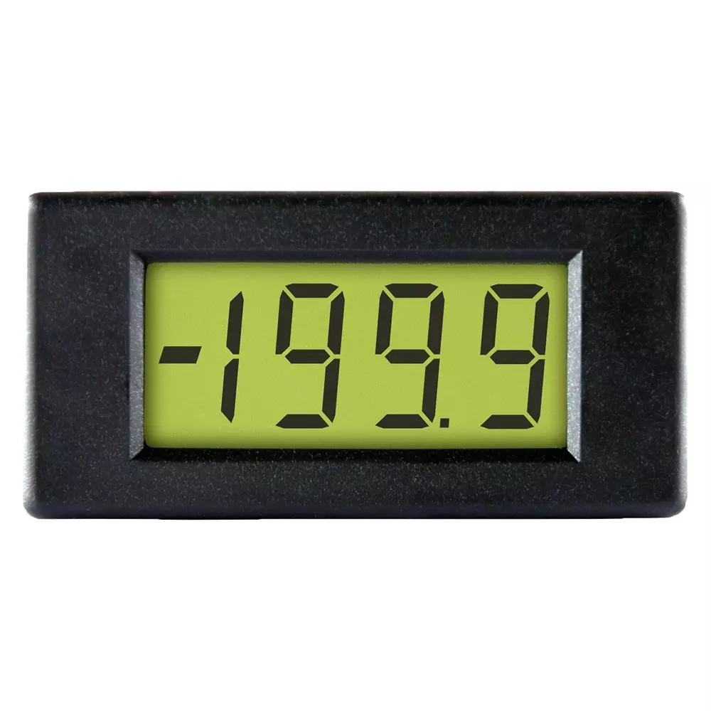 LASCAR Voltmeter, LCD, 3.5Digit, 35mm, DPM 2AS-BL