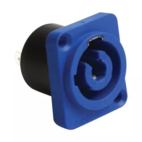 AMPHENOL AUDIO Power Entry, Rcpt, 25A, 250VAC, Panel, HP-3-MDW