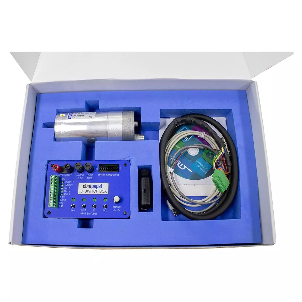 ebmpapst K4 Drive System Dev Kit, BlDC Motor, HX0K-024-000-02
