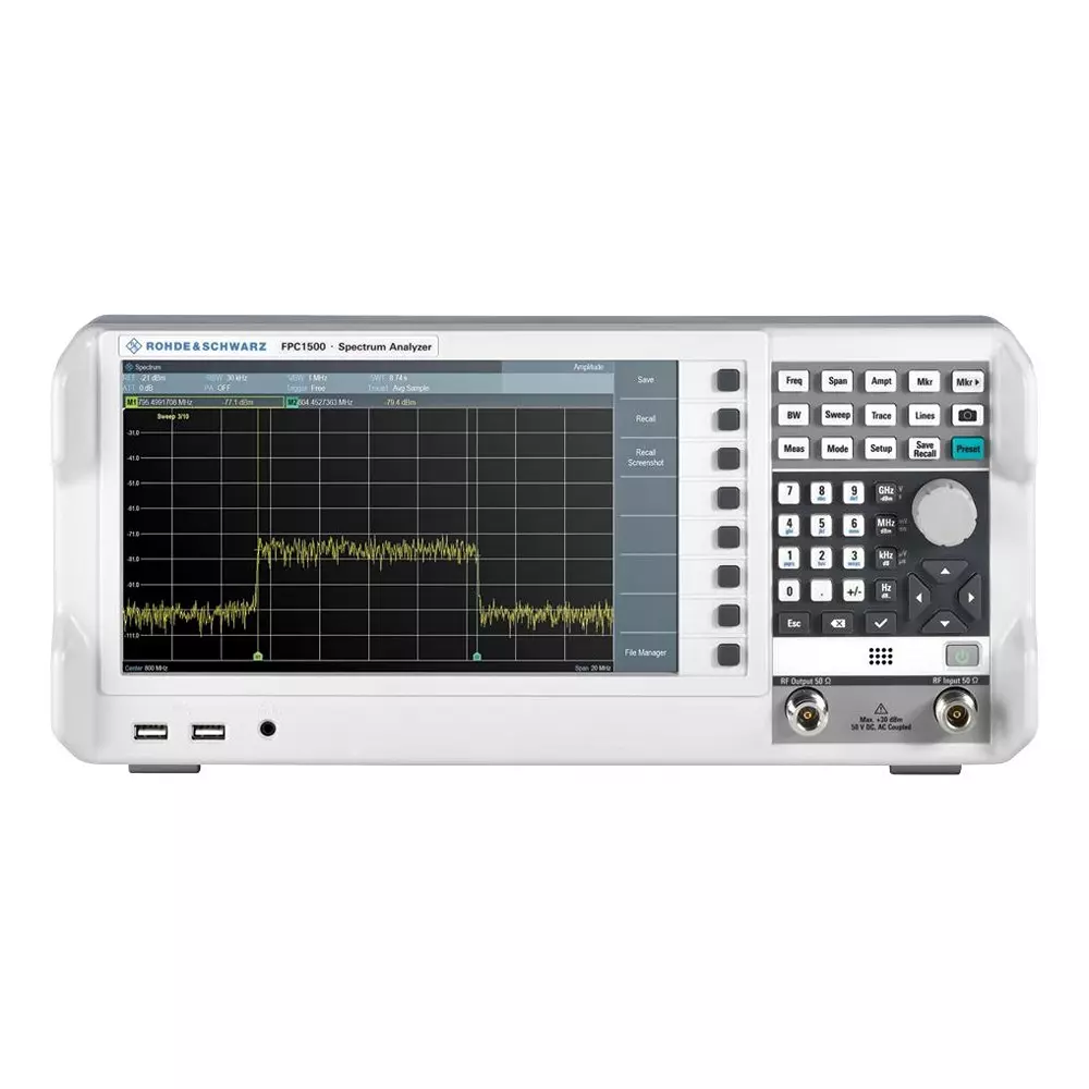 ROHDE & SCHWARZ Spectrum Analyzer, Bench, 5Khz-3Ghz., FPC-COM2