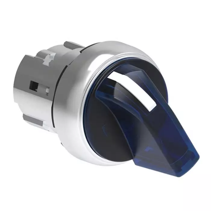 Lovato LPSSL13 Series 3 Position Selector Switch Head, 29.5 mm Cutout, Blue Handle, LPSSL1306