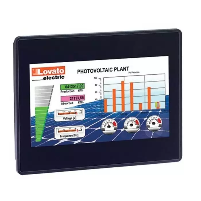 Lovato LRHA Series HMI Panel - 7 in, TFT Display, LRHA07