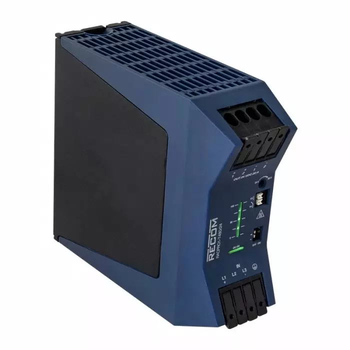 RECOM POWER DIN Rail Power Supply 320-575V AC Input 48V DC Output 10A Output 480W, RACPRO1-T480/48