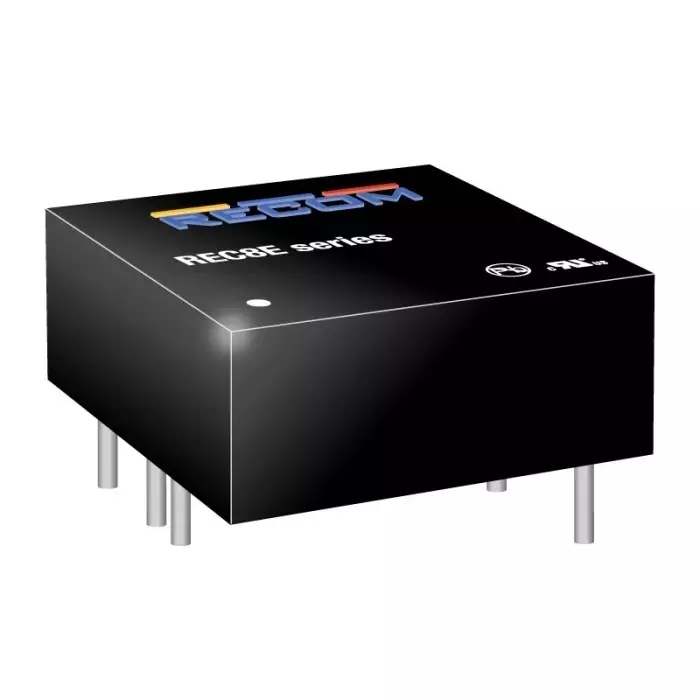 RECOM POWER DC-DC Converter 5 V DC 1.6A Output 18-36 V DC Input 8 W Through Hole, REC8E-2405S/CTRL/X1 (Pack of 8 Pcs)