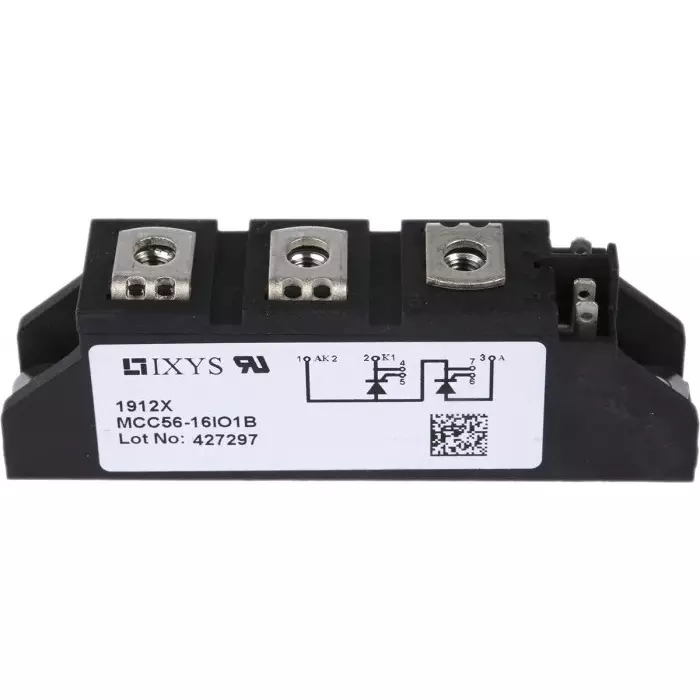 IXYS SEMICONDUCTOR Dual Thyristor Module 1600 V 64A 100 mA, MCC56-16IO1B