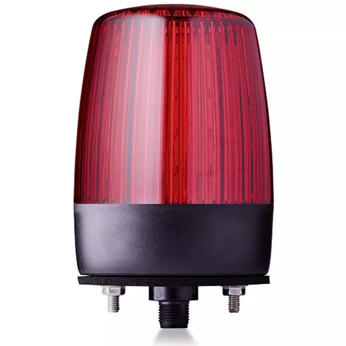 AUER Signal PDMC5 Series Red Flashing Rotating Steady Strobe Beacon 24 V AC/DC Horizontal Tube Mounting, 860542405