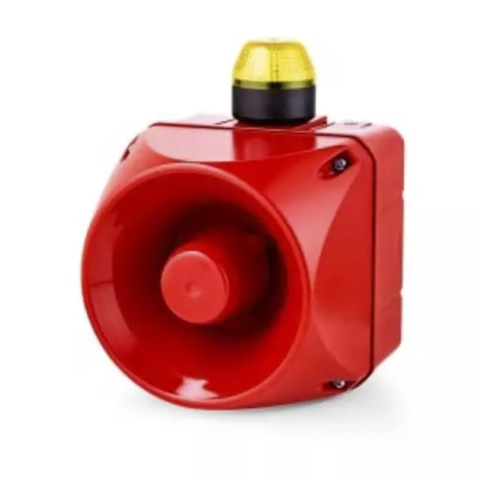 AUER Signal ACM Series Yellow Sounder Beacon 230-240 V AC IP65 Surface Mount 113 at 1 Metre, 875677313