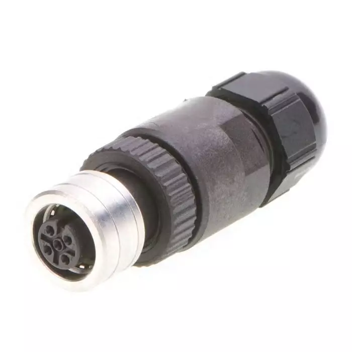 Brad from Molex Circular Connector 5 Contacts Cable Mount M12 Connector Socket Female IP69K Ultra-Lock Series, 1200850014
