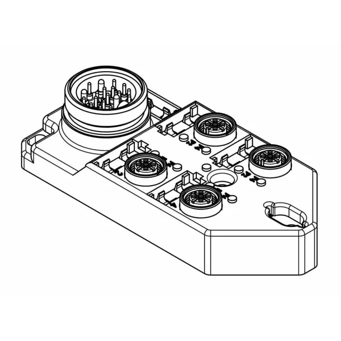 Brad from Molex Distribution Unit M12 4 Port, 1202480077