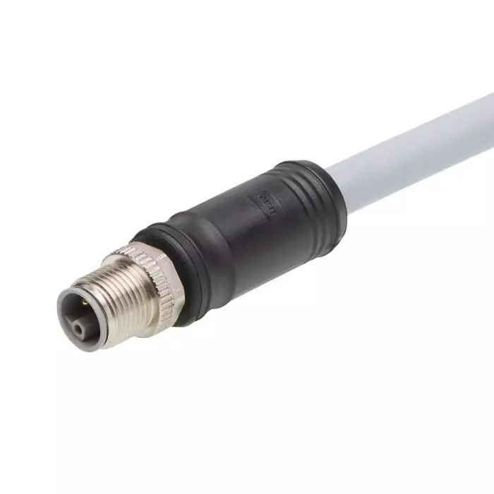 Brad from Molex Straight Male M12 to Sensor Actuator Cable 3m, 1205000216