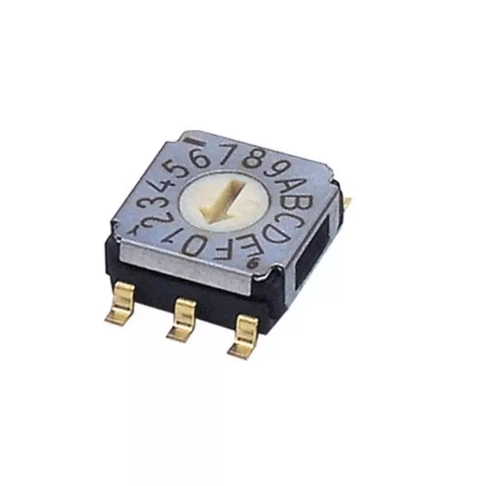 NIDEC COPAL ELECTRONICS GMBH SA-7000 Series Hexadecimal Rotary Switch 16 Position 100 mA Gull Wing Terminal, SA-7050TB (Pack of 500 Pcs)
