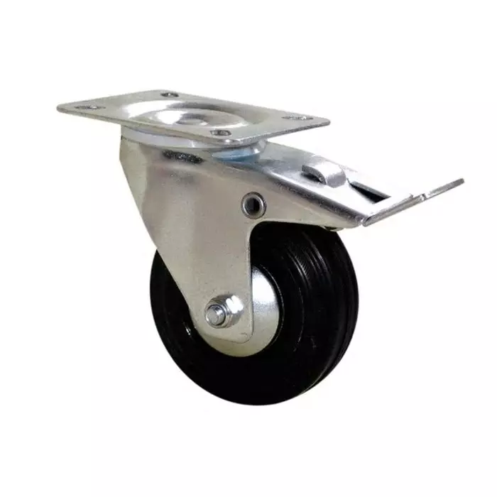 Guitel Hervieu Braked Swivel Castor Wheel 80 Kg Capacity 80 mm Wheel, 12755082