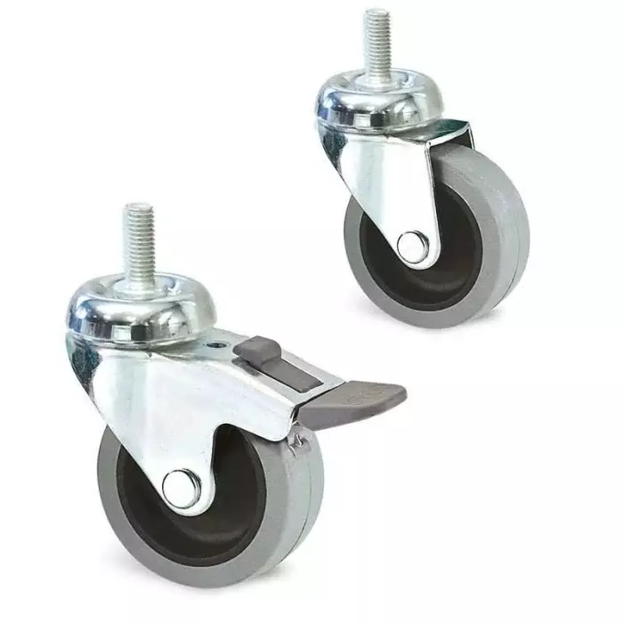 Guitel Hervieu Swivel Castor Wheel 50 Kg Capacity 80 mm Wheel, CP1FA080-322L10