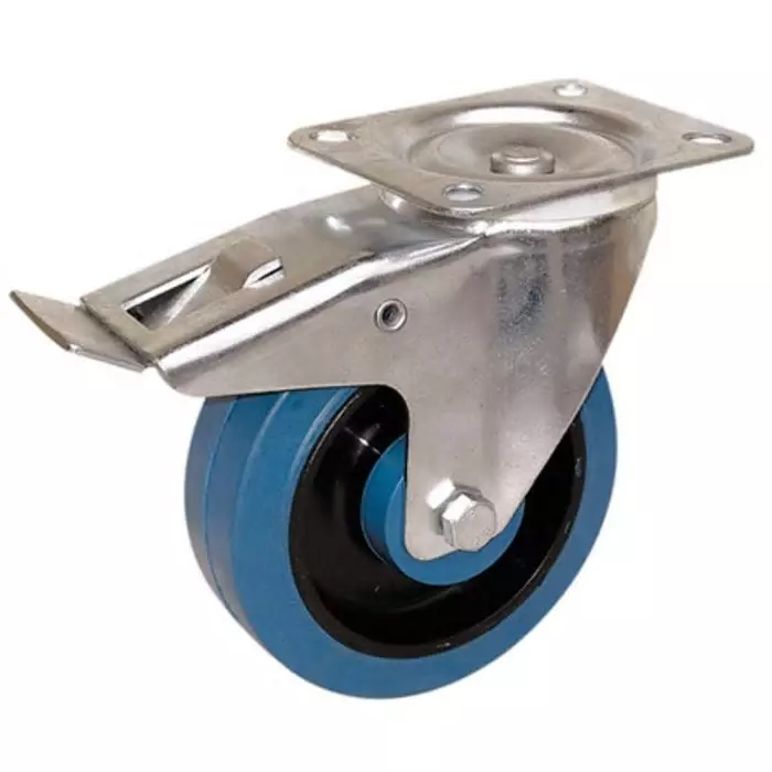 Guitel Hervieu Braked Swivel Castor Wheel 250 Kg Capacity 125 mm Wheel, 13517222