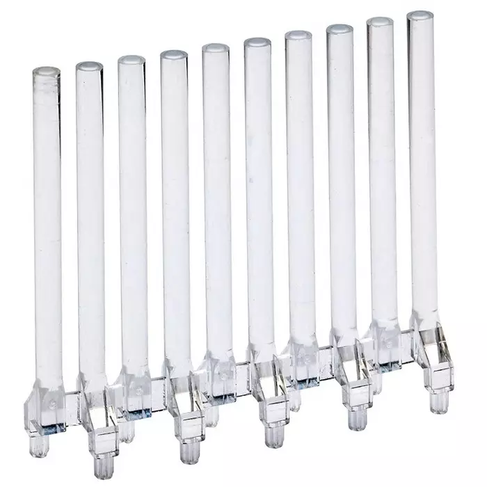 MENTOR PCB Mounted 10-Way LED Light Pipe Clear Round Lens, 1272.101 (Pack of 10 Pcs)
