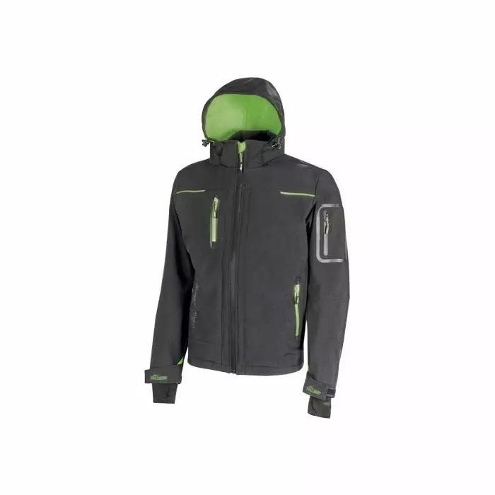 UPower FUTURE Asphalt Grey Green Hoodie Jacket XL, WFU187RL-XL