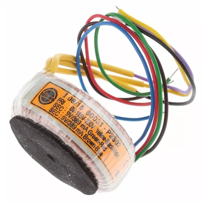Nuvotem Talema Toroidal Transformer 115 V AC 230 V AC 2 x 9V AC 7VA 2 Output, 60031