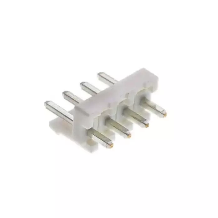 JST (JAPAN SOLDERLESS TERMINALS) VH Series Top Entry Through Hole PCB Header 4 Contact 3.96mm Pitch 1 Row Shrouded, B4P-VH-B(LF)(SN) (Pack of 50 Pcs)