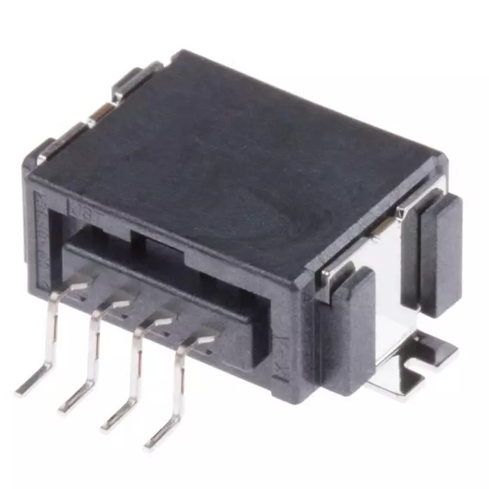 JST (JAPAN SOLDERLESS TERMINALS) Automotive Connector Plug Black Surface Mount 4 Way Solder Termination, SM04B1-CPTK-1A-TB