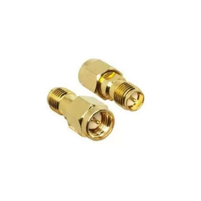 Linx Straight Coaxial Adapter SMA Plug to R-SMA Plug 0-18 GHz, ADP-SMAM-RPSF-G (Pack of 100 Pcs)