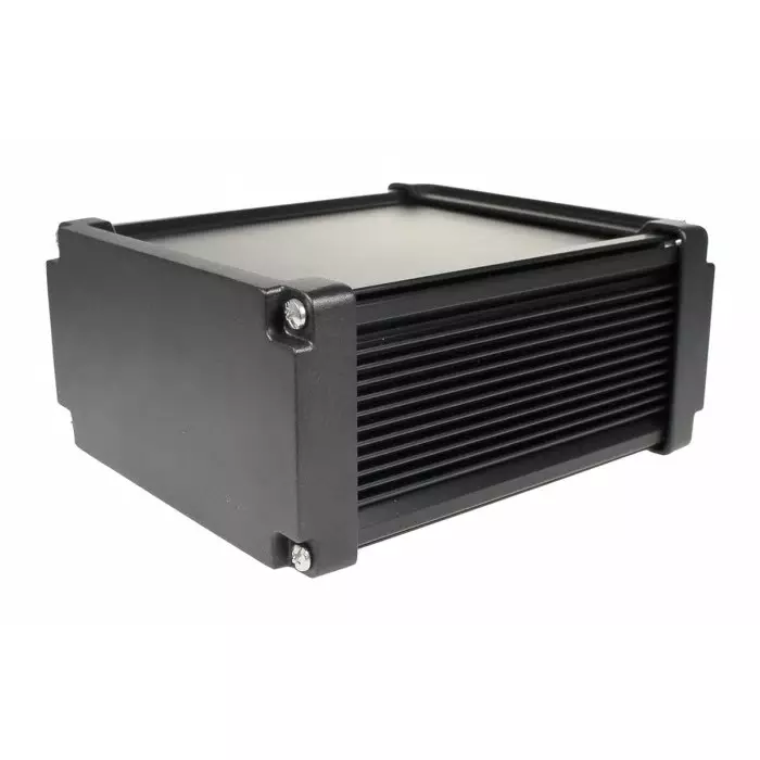 Takachi Electric Industrial AWN Black Aluminium Heat Sink Case 175x156.3x81.3 mm, AWN16-9-18EBB