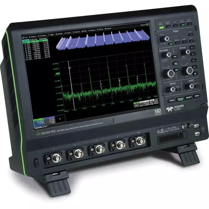 Teledyne LeCroy Bench Oscilloscope 350 MHz 4 Analogue Channels 16 Digital Channels - RS, HDO4034A-MS