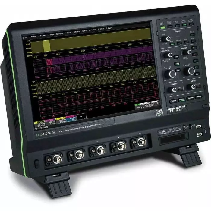 Teledyne LeCroy Bench Oscilloscope 1 GHz 4 Analogue Channels 16 Digital Channels - RS, HDO4104A-MS