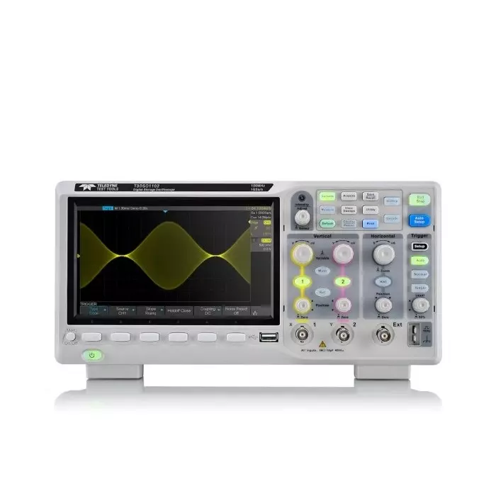 Teledyne LeCroy Bench Oscilloscope 100 MHz 2 Analogue Channels, T3DSO1102