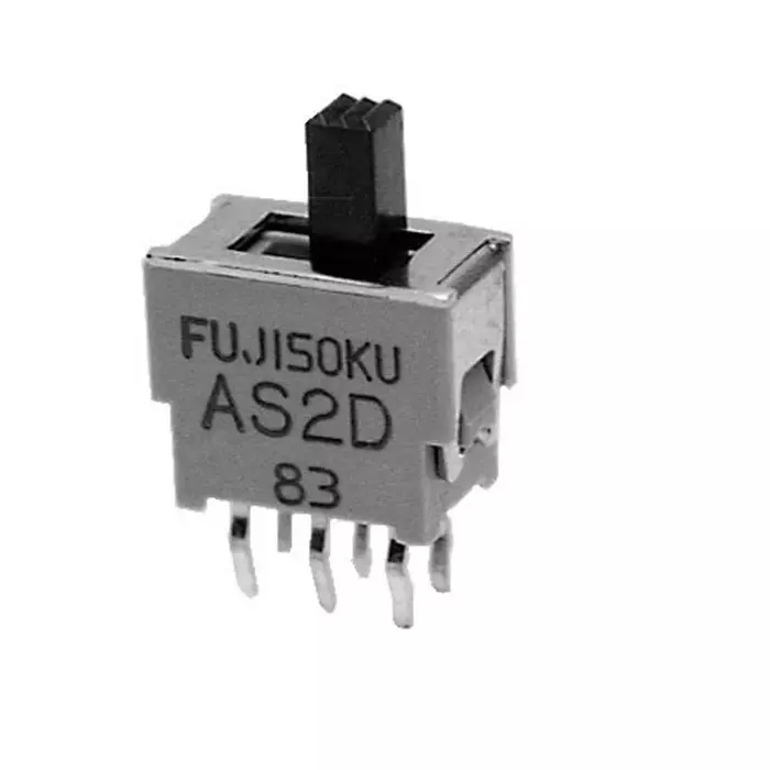 NIDEC COPAL ELECTRONICS GMBH PCB Slide Switch DPDT On-On 0.4 VA Slide, AS2D-2M-10-Z (Pack of 25 Pcs)