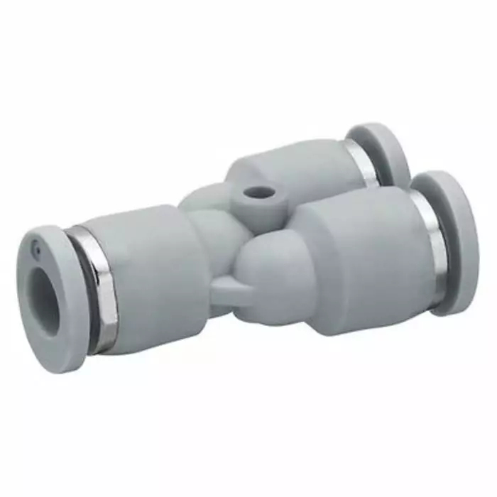 EMERSON – AVENTICS QR1-S-RYR Series Y Fitting Push In 12 mm to Push In 8 mm Push-in Connection Style, R412005083 (Pack of 10 Pcs)