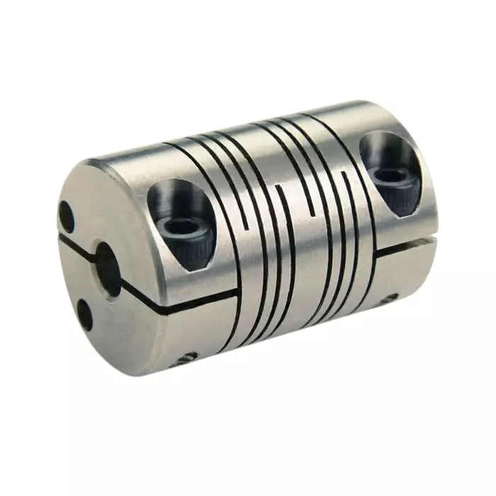 Ruland Beam Coupling 38 mm O.D 15 mm Bore 57.2 mm Length, FCMR38-15-15-SS