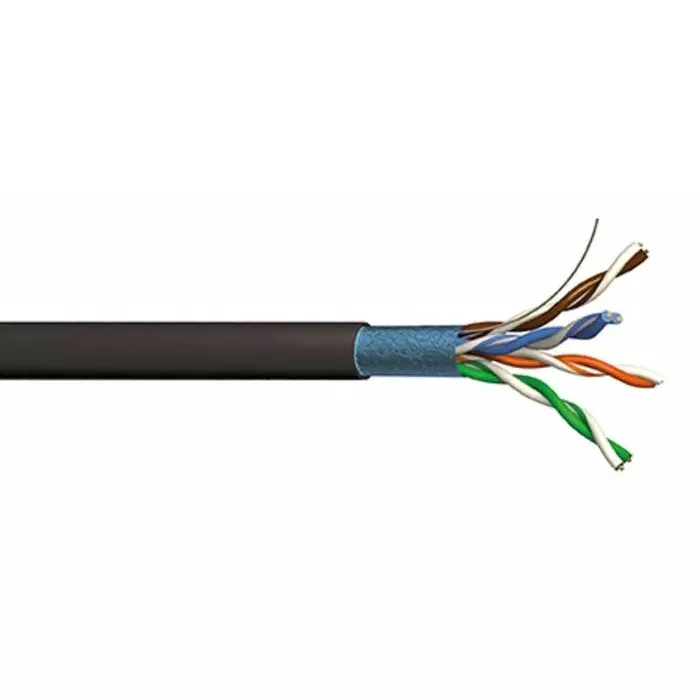 S2Ceb-Groupe Cae Ethernet Cable 100 m Cat6 Black F/UTP Shielded Unterminated PVC Sheath, AUDIOLAN626