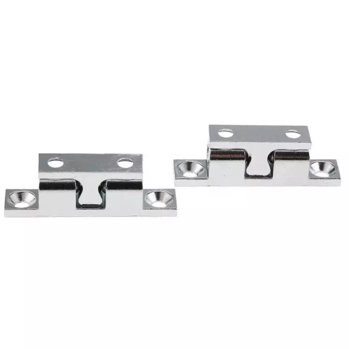 Pinet Ball Catch 50 x 10mm 4.2mm Fixing Hole Size, 1674212
 (1 Pair)