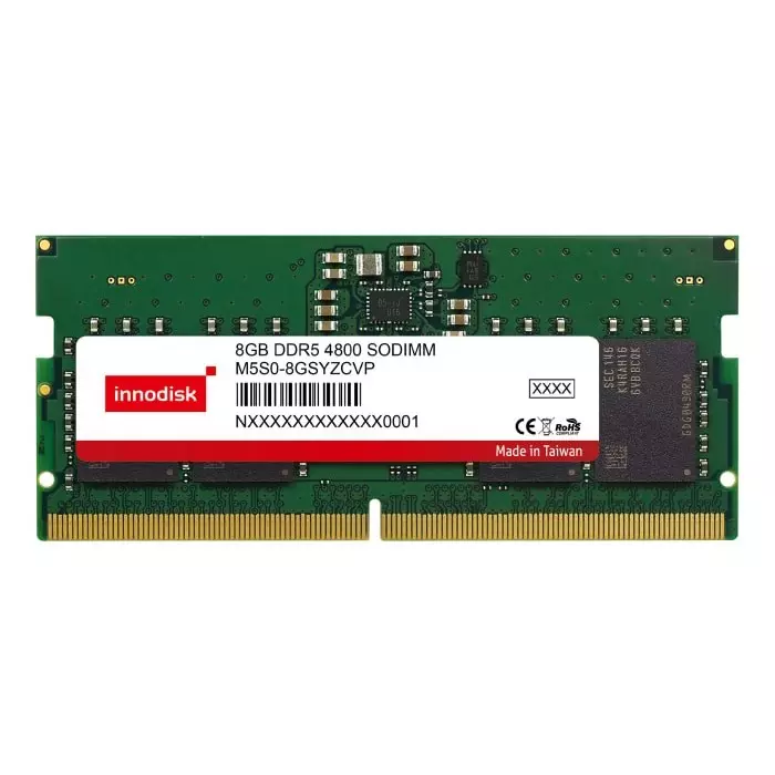 InnoDisk Laptop RAM 8 GB DDR5 SODIMM 1.1 V, M5S0-8GSYZCVP