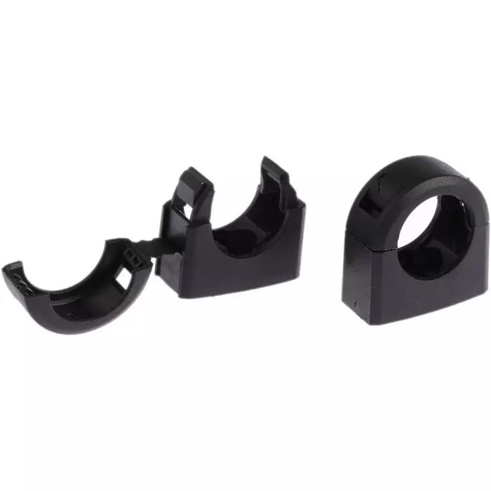 Adaptaflex Conduit Clip Conduit Fitting 20mm Nominal Size Nylon 66 Black, 7TCA296000R0056ACB21 (Pack of 10 Pcs)
