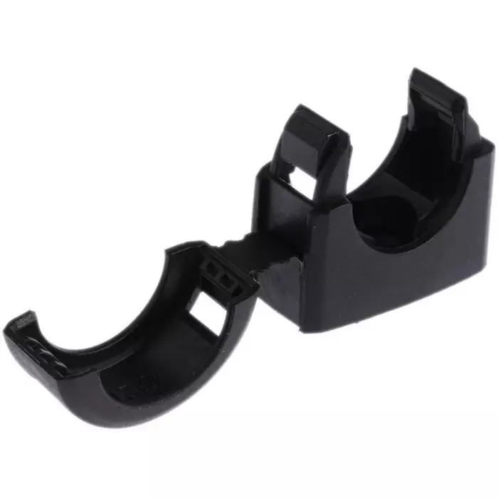 Adaptaflex Conduit Clip Conduit Fitting 20mm Nominal Size Nylon 66 Black, 7TCA296000R0056ACB21 (Pack of 10 Pcs)