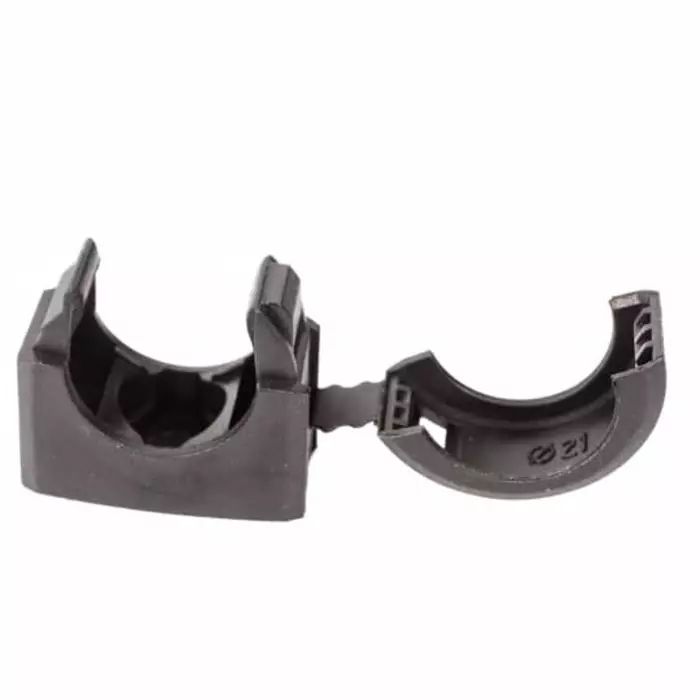 Adaptaflex Conduit Clip Conduit Fitting 20mm Nominal Size Nylon 66 Black, 7TCA296000R0056ACB21 (Pack of 10 Pcs)