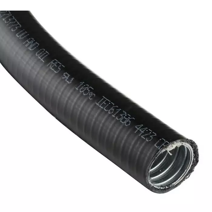 Adaptaflex Flexible Liquid Tight Conduit 32mm Nominal Diameter Galvanised Steel Black, 7TCA296030R0236SPL32/10M