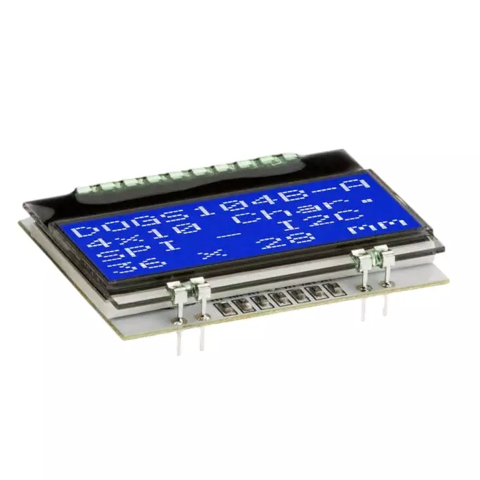Display Visions LCD Display 3.3 V 440 µA I2C, SPI Interface STN Display Matrix Technology, EA DOGS104B-A