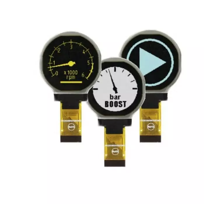 Display Visions Passive Matrix OLED Display 1.18 inch White 128x128 Pixels COB I2C SPI Interface, EA W128128-XRLW