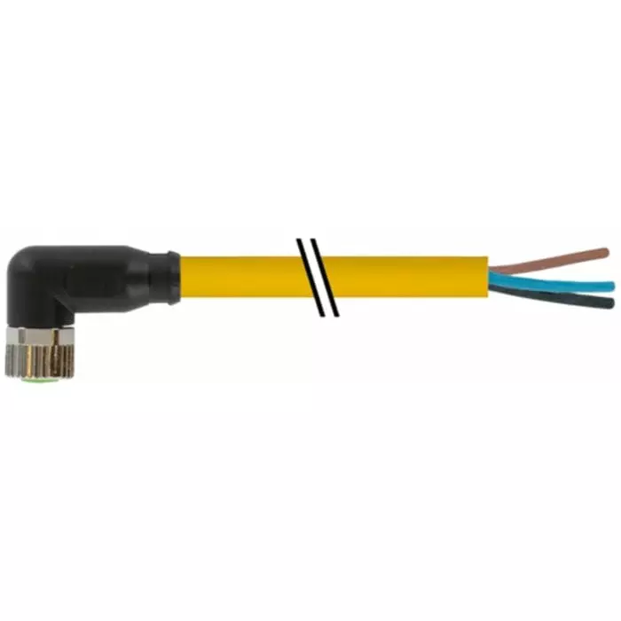 Murrelektronik Limited Sensor Actuator Cable 5 m Right Angle Female 3 Way M8, 7000-08081-0300500
